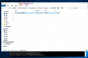 windows server 2016添加开机启动项