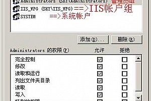WinServer2003IIS安全设置,防Webshell木马权限设置