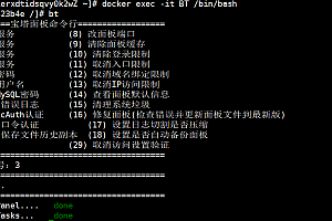 docker安装宝塔及常用命令
