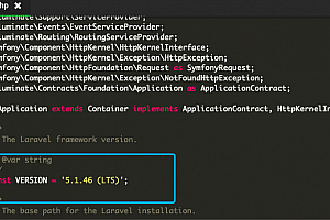 laravel查看版本