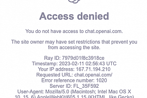 chatgpt Access denied  You do not have access to chat.openai.com 限制访问