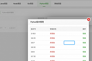 宝塔部署Python项目